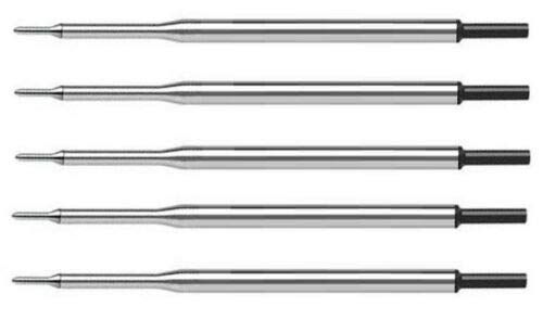 5 Genuine Intrepid Black Medium Point for Papermate Lubriglide, Aspire, PhD Pens, Bulk Packed (Black) - crosspenmall.com