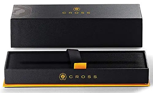 Cross Bailey Fountain Pen, Medium Point, 0.85mm, Matte Black Barrel, with 6 Black Ink Cartridges (AT0456H-11MS/3) - crosspenmall.com