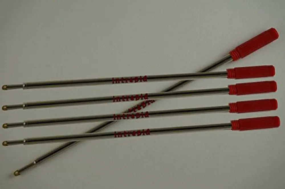 5 Cross Quality Intrepid Medium Red Ballpoint Refills for Cross Ballpoint Pens (Bulk Pack) - crosspenmall.com