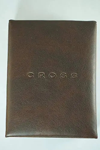 A. T . Cross Designer Tiverton Stainless Steel Stainless Steel, PVD Brown Plating Key Chain AC255-1KR in Genuine Italian leather gift box Cross