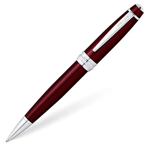 A. T. Cross Bailey red lacquer ball point pen with chrome plated fittings, 1 pack Cross