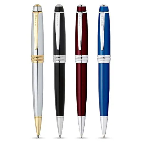 A. T. Cross Bailey red lacquer ball point pen with chrome plated fittings, 1 pack Cross