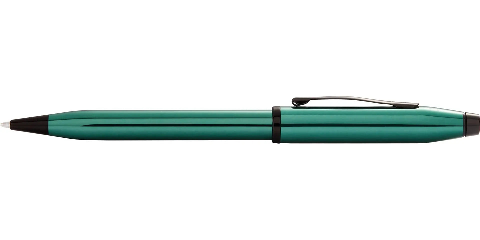 A.T. Cross Cross Century II Highly-polished translucent green lacquer finish Black with PVD appointments Ballpoint Pen - crosspenmall.com