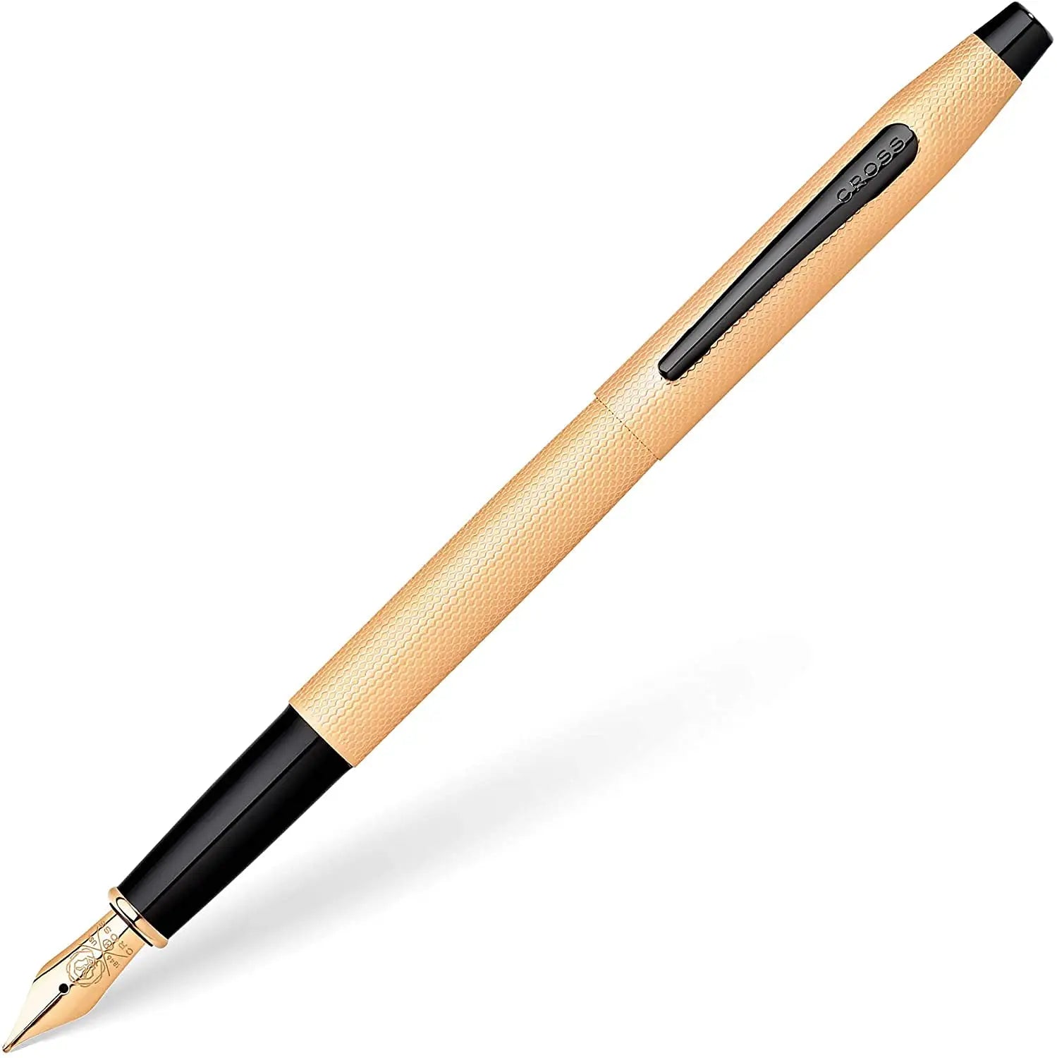 A.T. Cross Cross Classic Century Limited Collections with Diamond cut PVD Rose Gold Barrel and Contrasting PVD Appointments Medium Point 23KT Gold Fountain Pen - crosspenmall.com