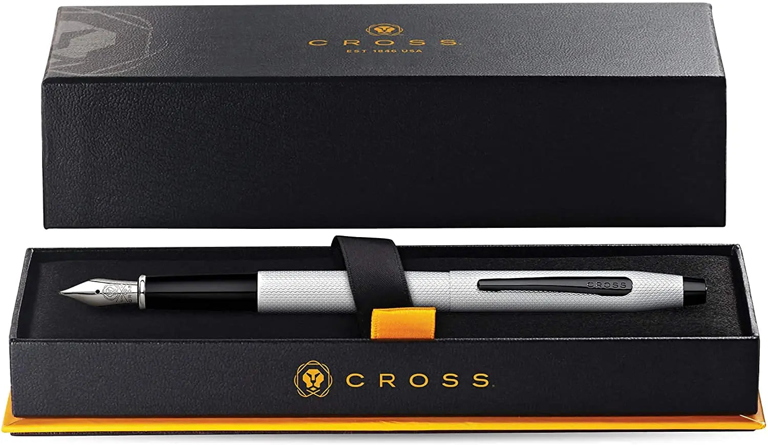 A.T. Cross Cross Classic Century Limited Collections, Diamond cut and Patterned Barrel with Contrasting PVD Appointments Fine Point Stainless Steel nib Fountain Pen - crosspenmall.com