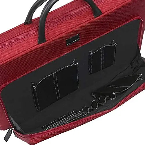 Acme Made Executive Slim Cargo ( Chili Pepper Red ) with Solid Italian Leather Handle, Notebook Medium Size Bag. A Great Corporate or Individual Gift for Any Occasion and Anyone - crosspenmall.com