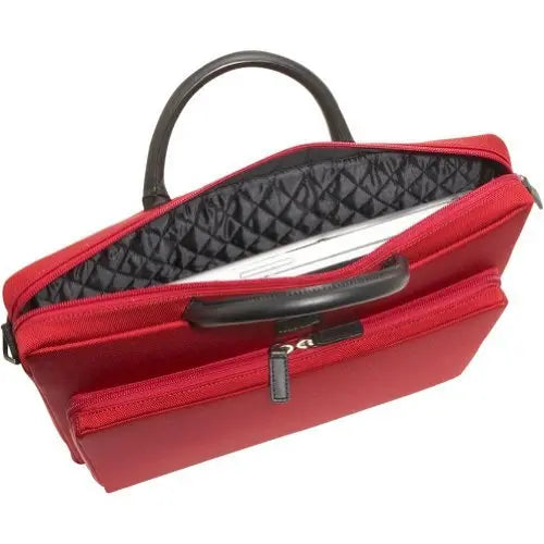 Acme Made Executive Slim Cargo ( Chili Pepper Red ) with Solid Italian Leather Handle, Notebook Medium Size Bag. A Great Corporate or Individual Gift for Any Occasion and Anyone - crosspenmall.com