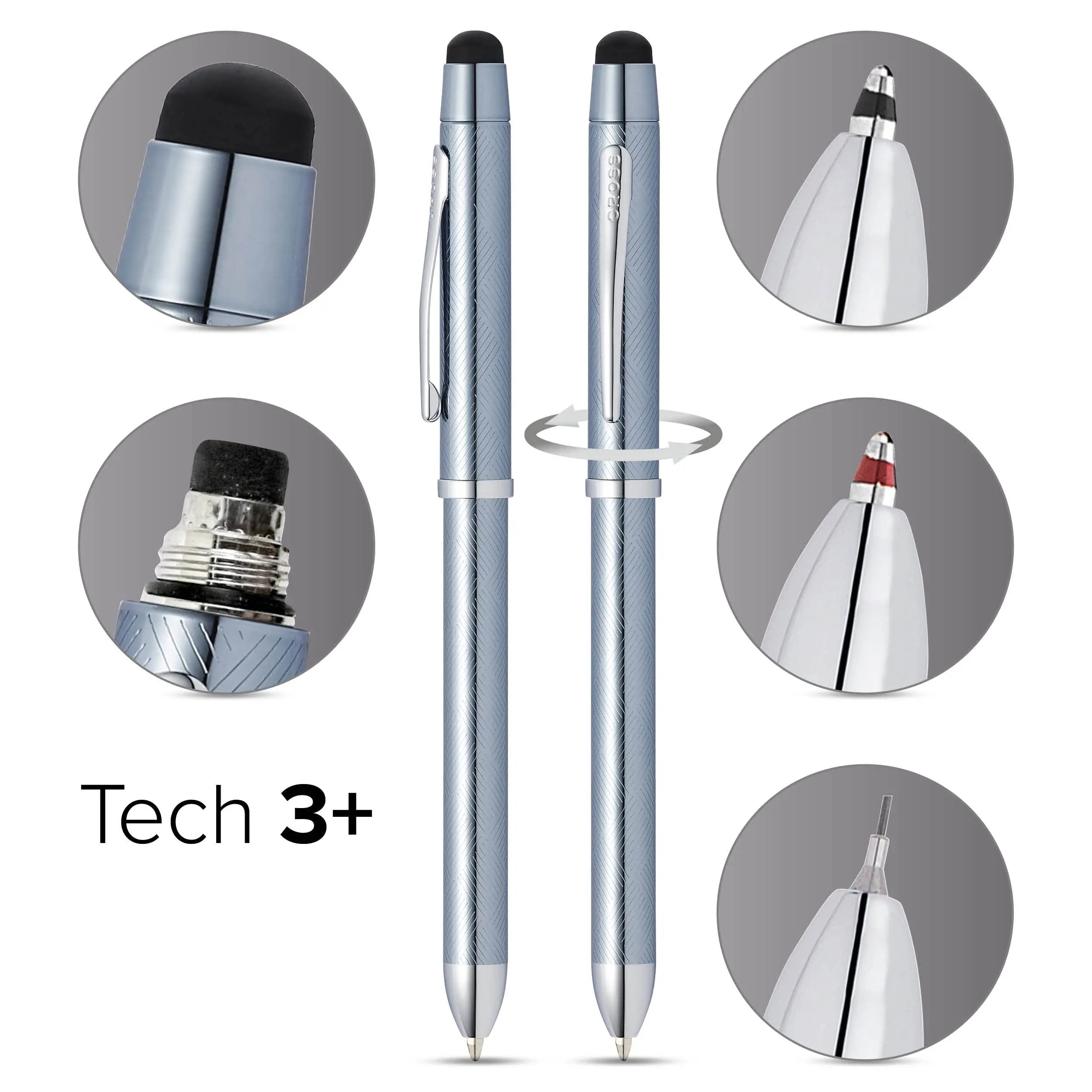 CROSS A. T Tech 3 Multifunction Pen + Frosty Steel New in Self Serve Box. - crosspenmall.com
