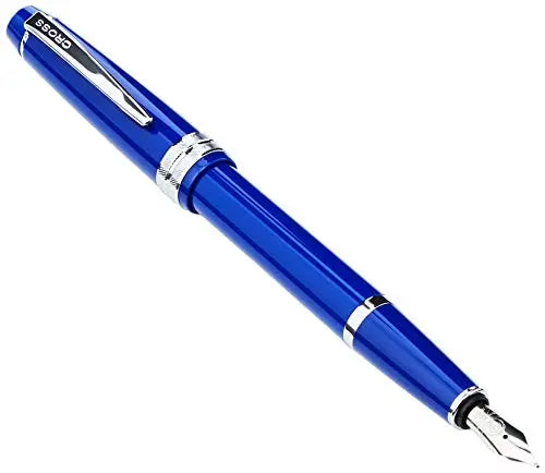 CROSS Bailey Light Polished Resin Refillable Fountain Pen,Medium Nib, Includes Premium Gift Box - Blue Cross