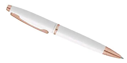 CROSS WHITE MEDALIST AND 23KT ROSE GOLD BALLPOINT PEN Cross