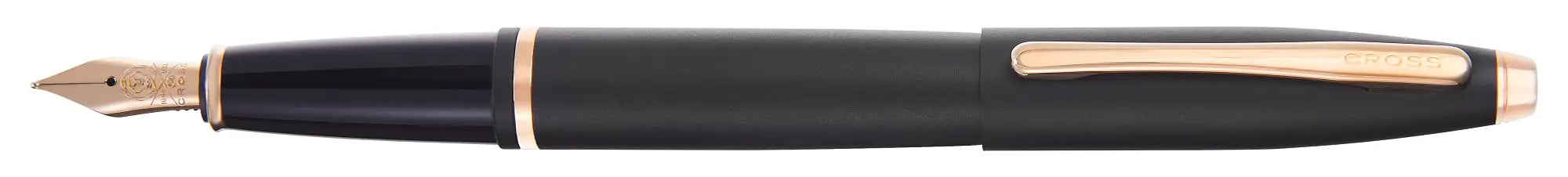 Calais Matte Black Lacquer Fountain Pen - crosspenmall.com