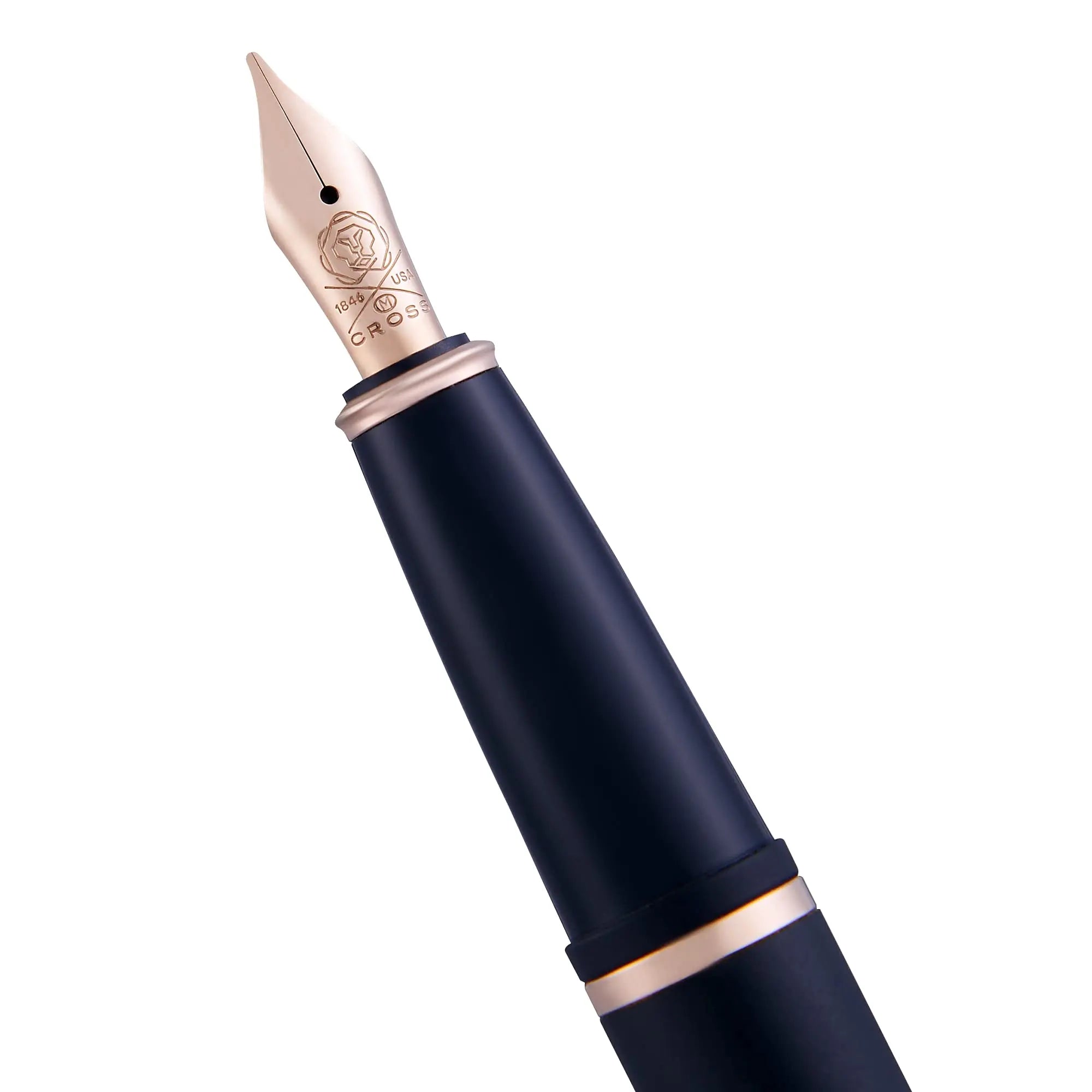 Calais Matte Black Lacquer Fountain Pen - crosspenmall.com
