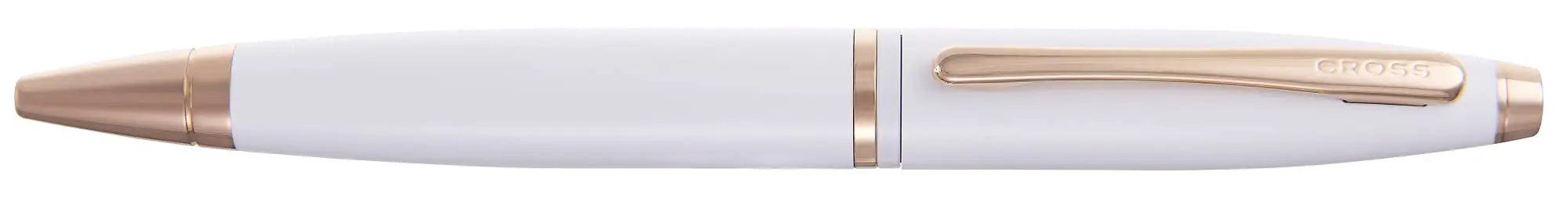 Calais Pearlescent White Lacquer Ballpoint Pen Cross