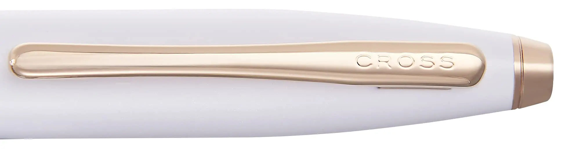 Calais Pearlescent White Lacquer Ballpoint Pen Cross