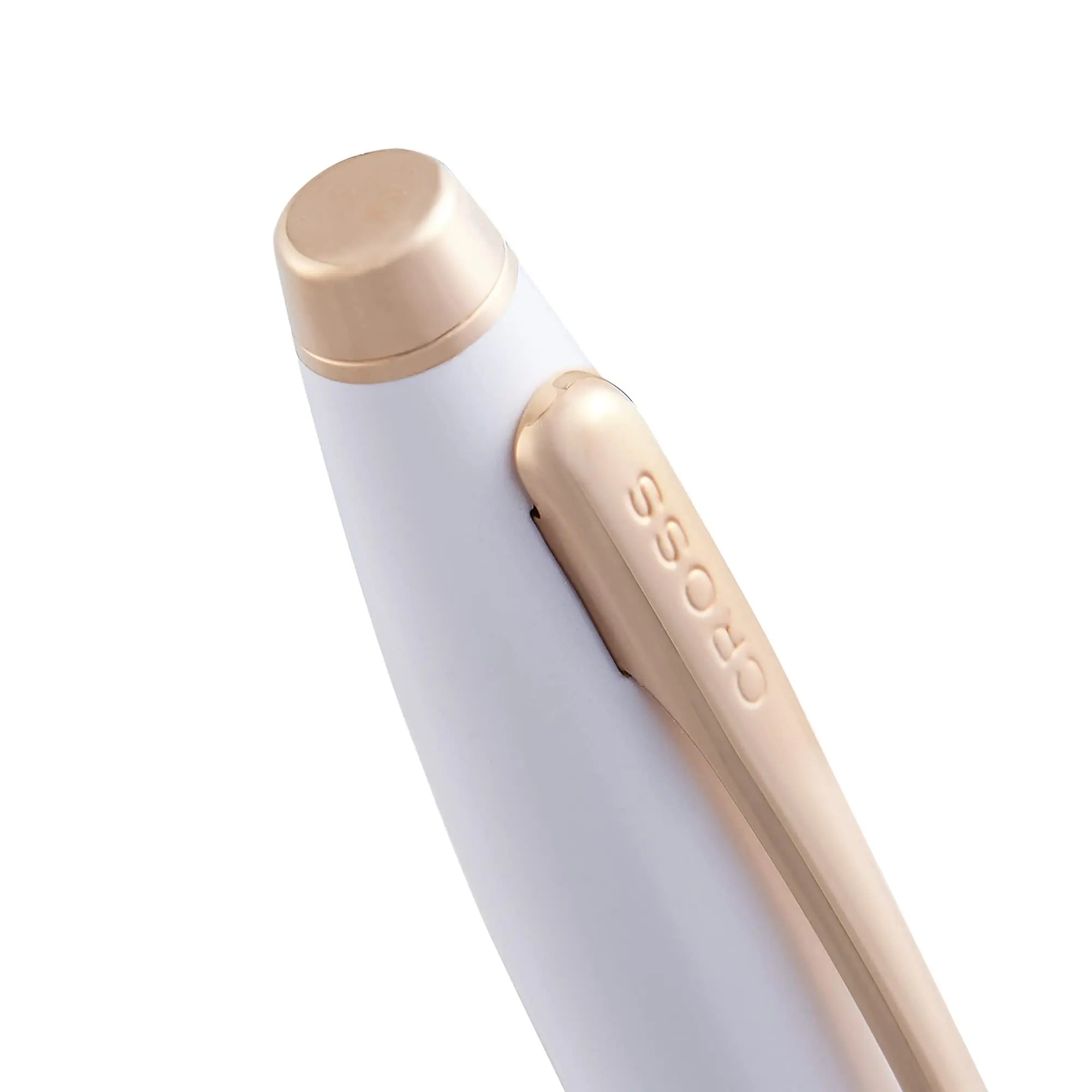 Calais Pearlescent White Lacquer Ballpoint Pen Cross