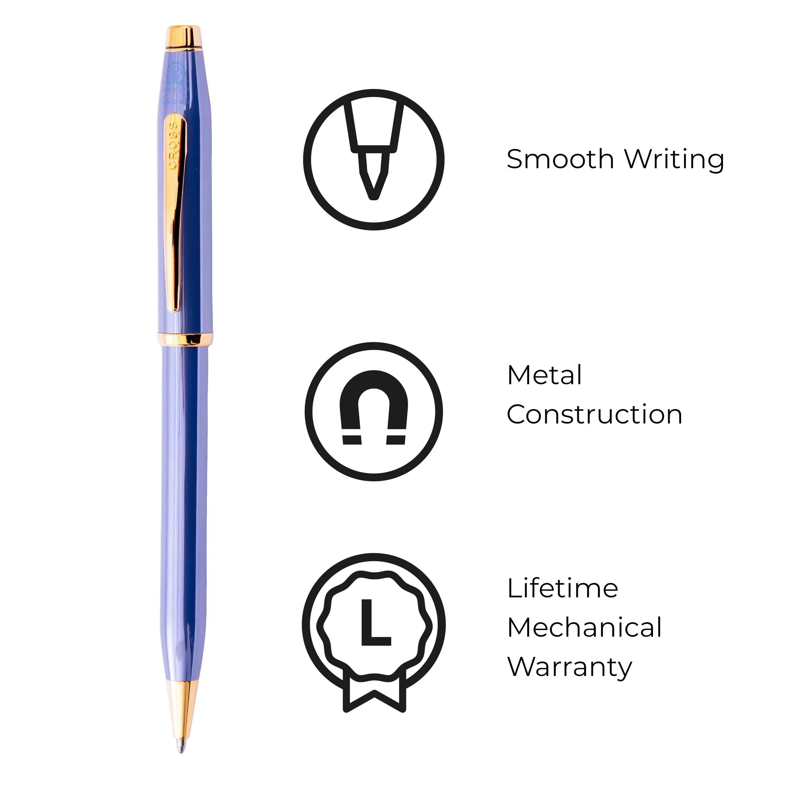 Century II High Glossy Lacquer with Polished Appointments Ballpoint Pen Cross