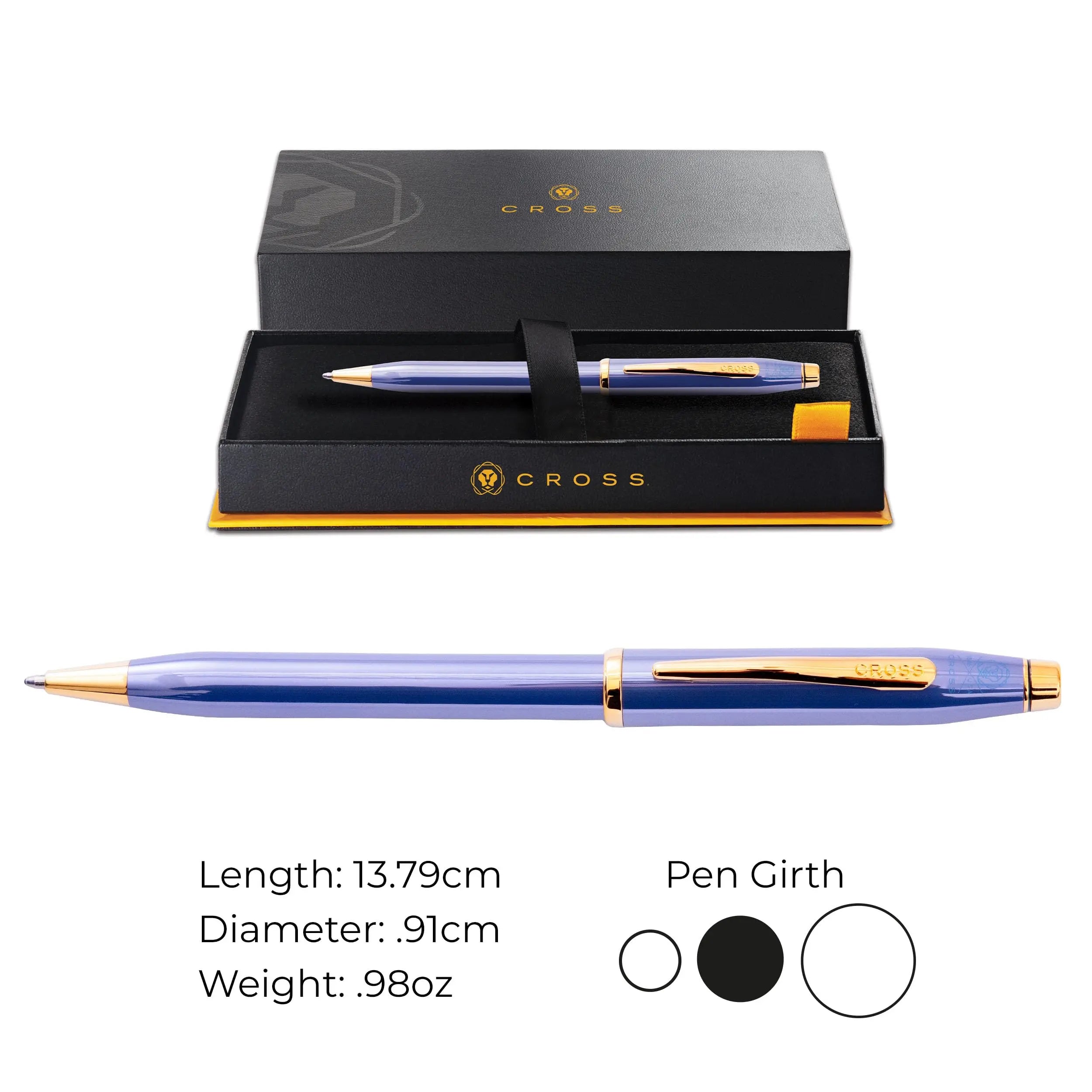 Century II High Glossy Lacquer with Polished Appointments Ballpoint Pen Cross
