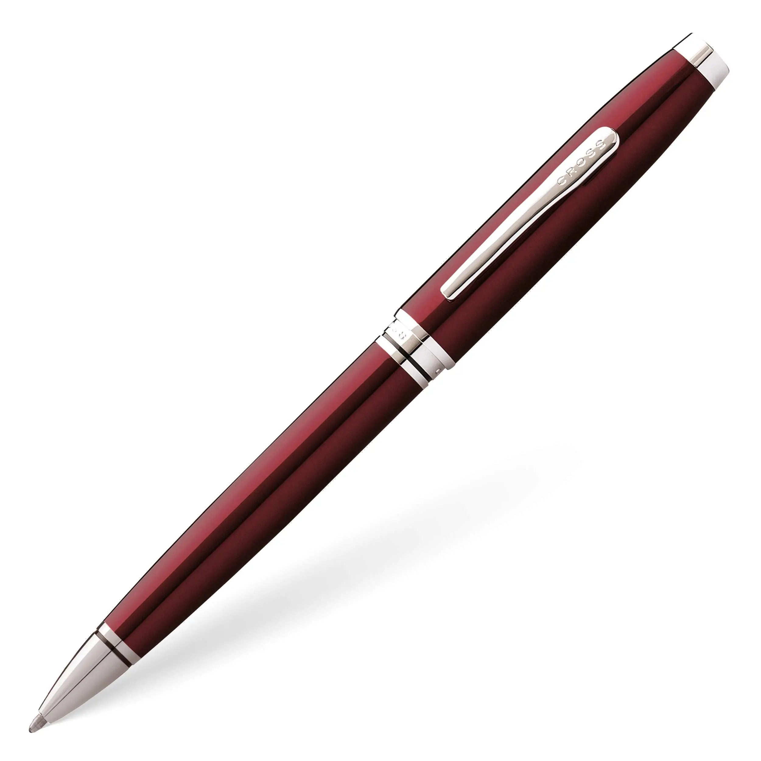 Cross Coventry Ballpoint Pen (Medium Stroke Thickness with Gift Box) Red/Chrome Cross