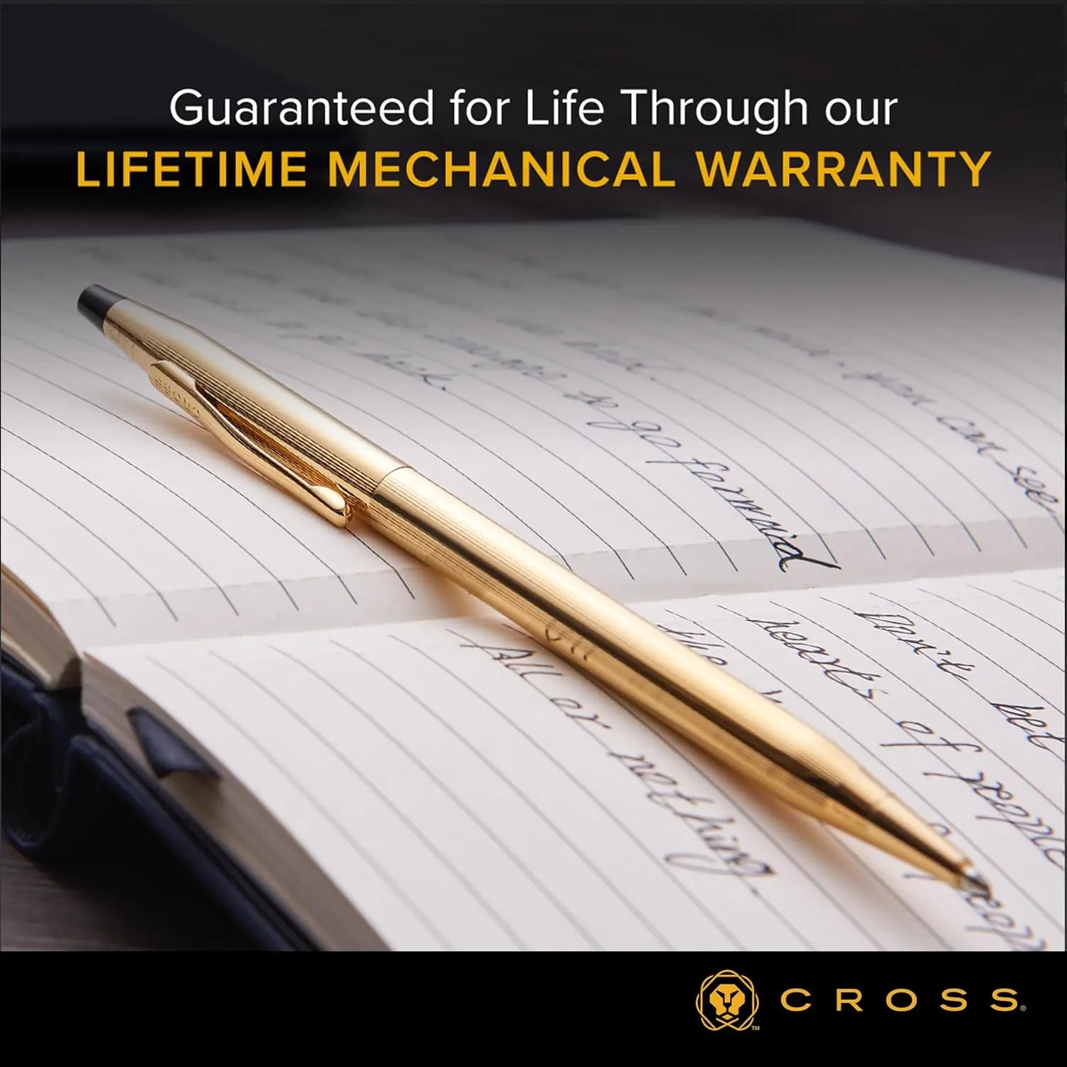 Classic Century 23kt Gold Plated Ballpoint Pen With 23kt Gold Plated Appointments Cross