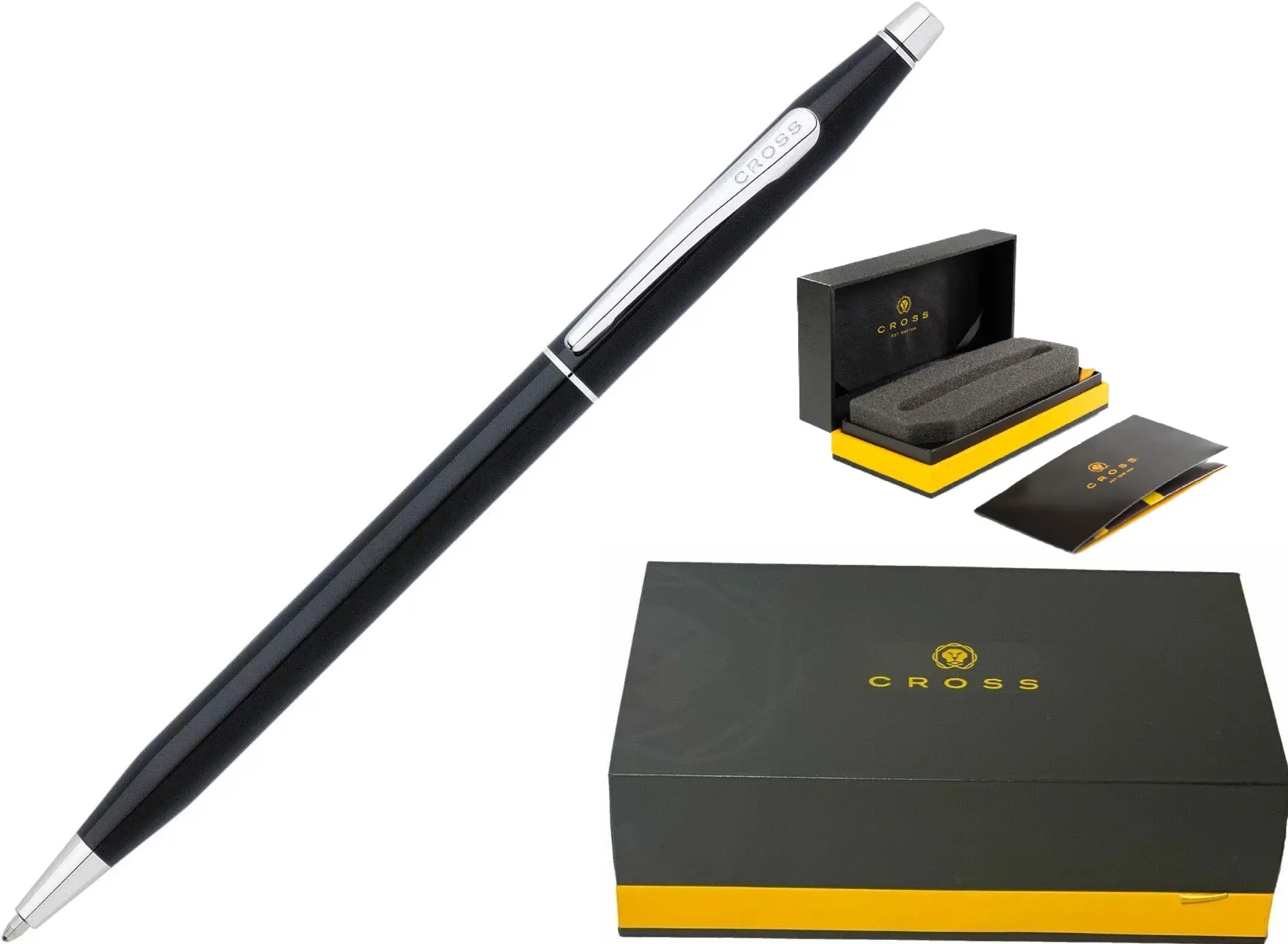 Classic Century Black Lacquer Ballpoint Pen Cross