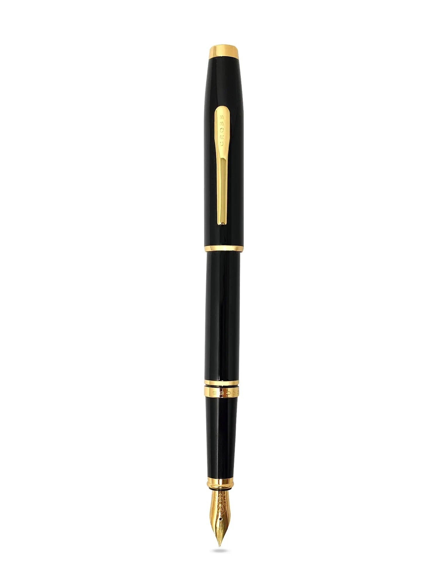 Coventry Black Lacquer with Gold-Tone Fine Nib Fountain Pen Cross