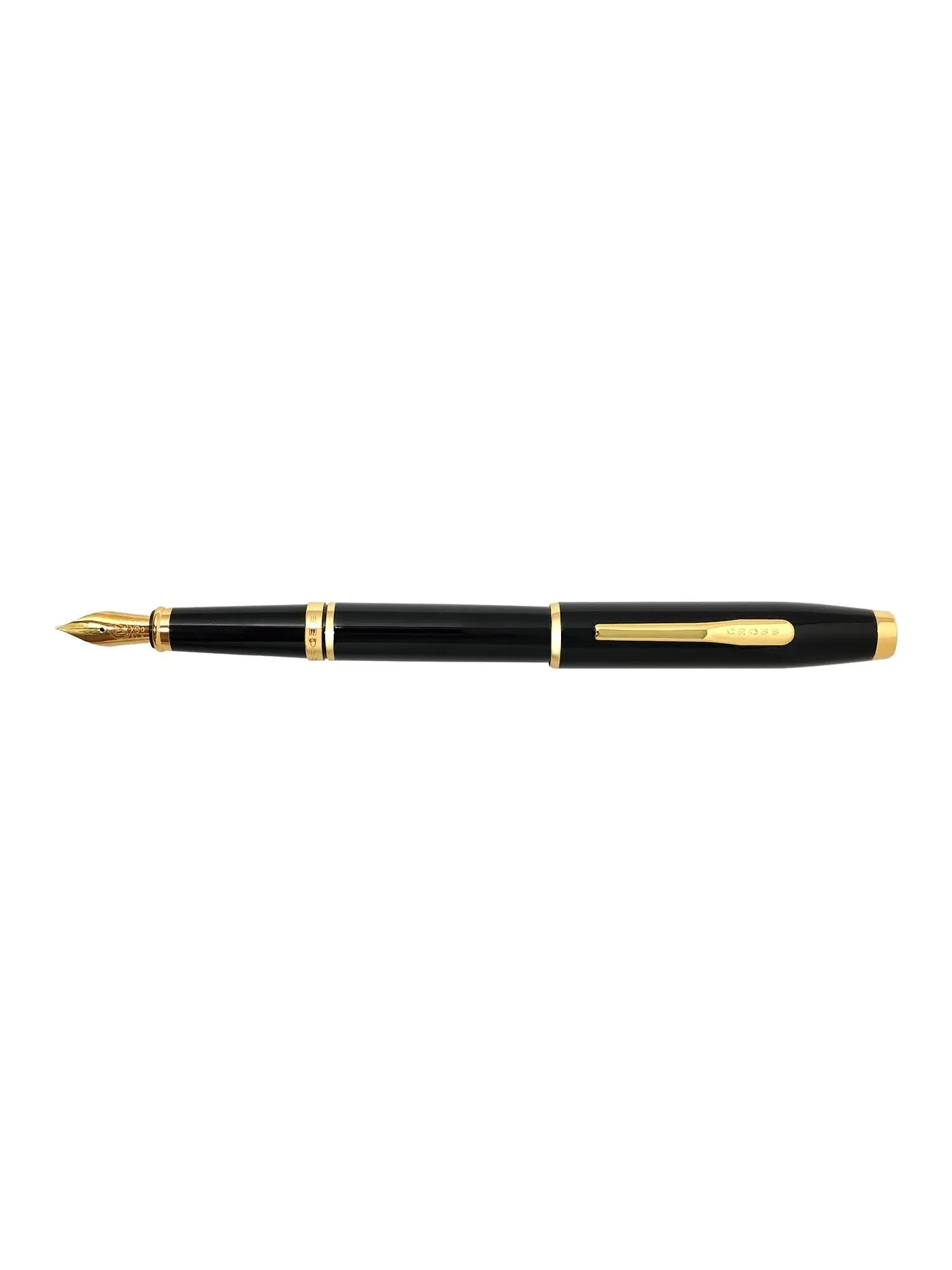 Coventry Black Lacquer with Gold-Tone Fine Nib Fountain Pen Cross