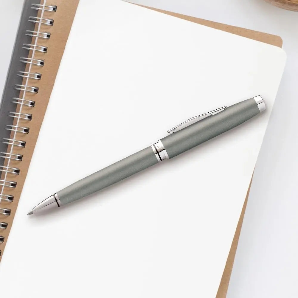 Coventry Gunmetal Gray Ballpoint Pen, Medium Point, Black Ink - crosspenmall.com