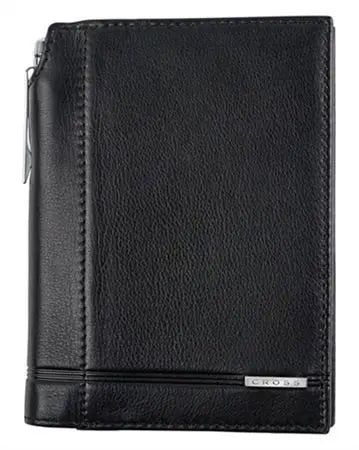 Cross 2015 Full Grain Century Black Pebbled Leather Collection Jotter with Pen. Cross