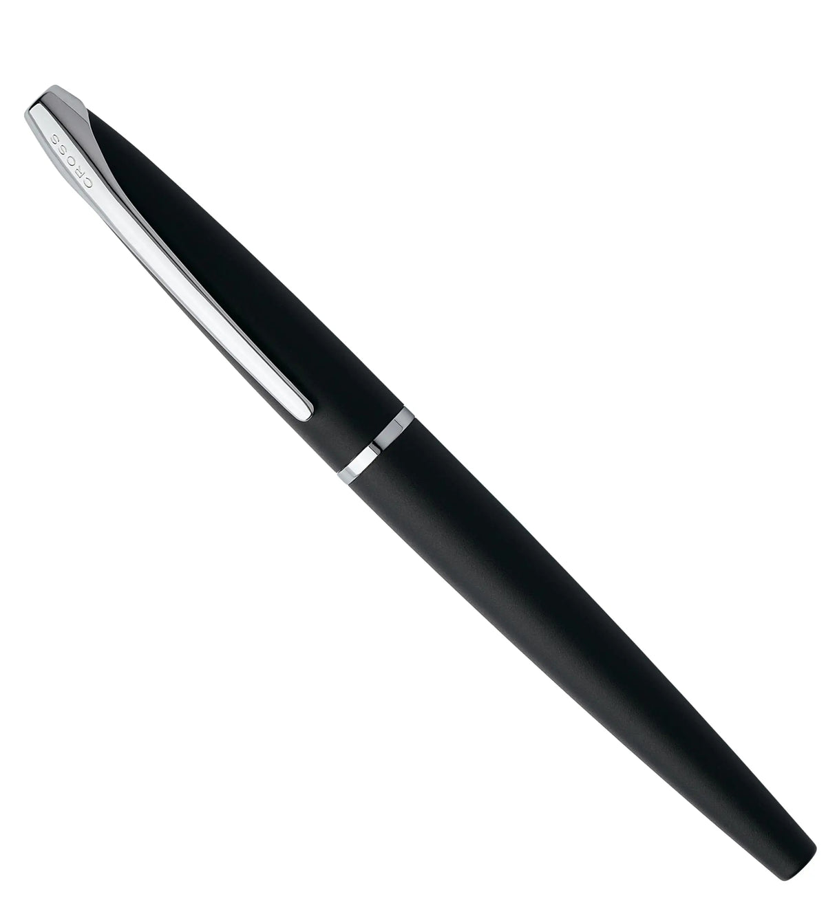 Cross ATX Basalt Black Stainless Steel Fine Nib Fountain Pen - Refillable Pen for Smooth Writing - Black Ink - Comfortable Grip - Long-Lasting - Premium Gift box cross