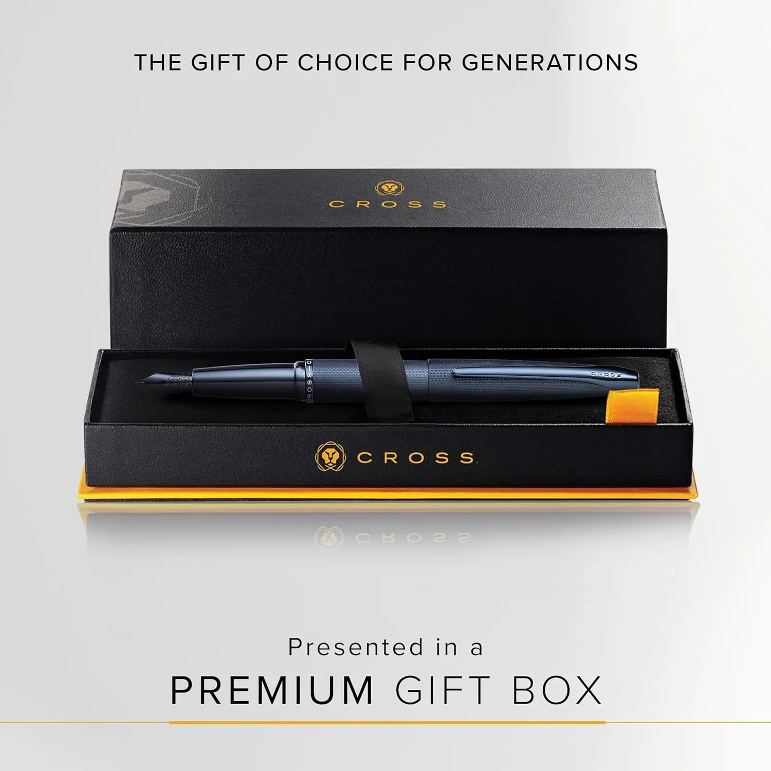 Cross ATX Matte Blue Diamond cut Monochromatic in sandblasted PVD Ballpoint, Rollerball and Fountain Pens My Store