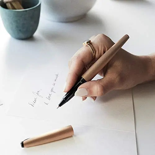 Cross ATX Refillable Fountain Pen, Fine Nib, Includes Premium Gift Box - Basalt Black Cross