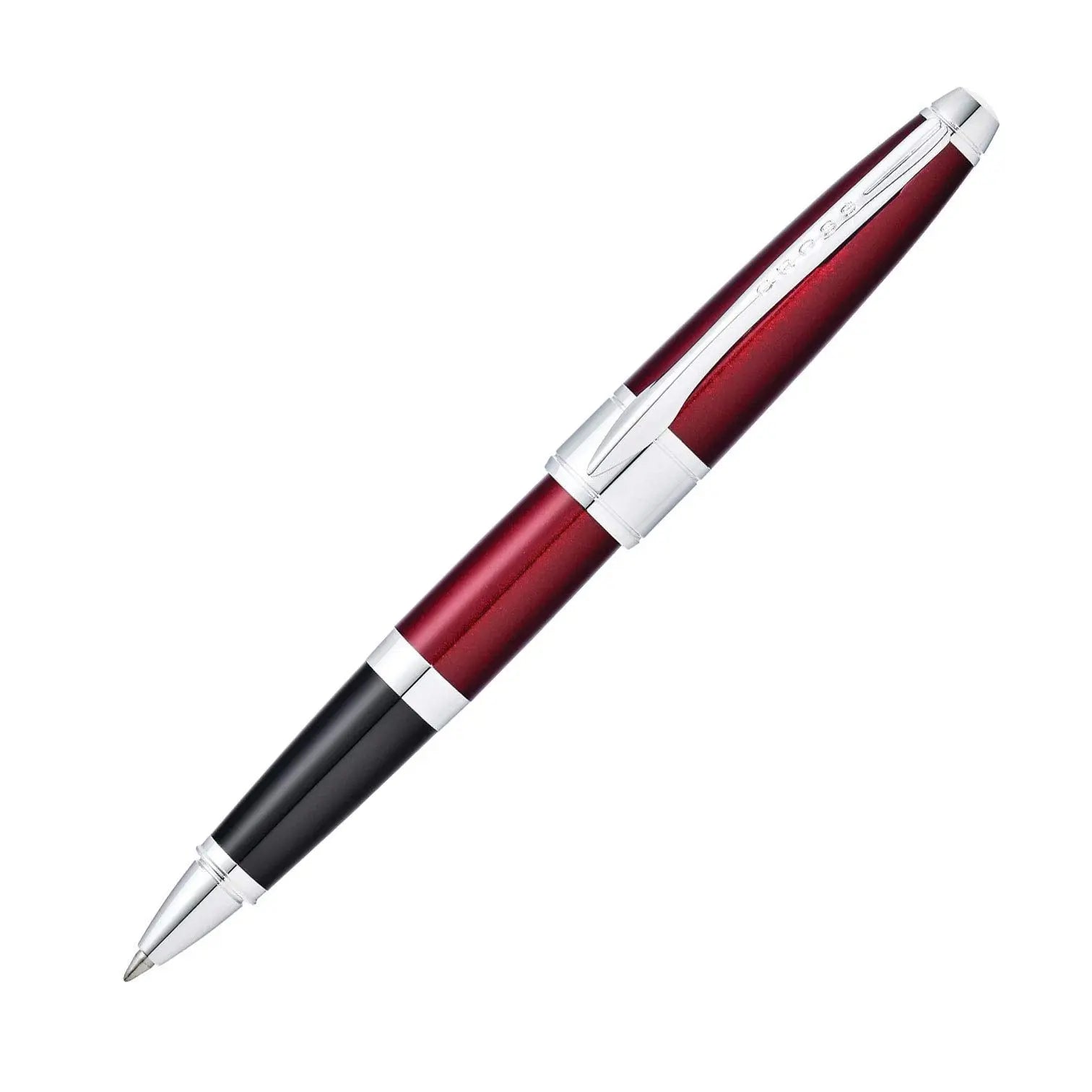 Cross Apogee Translucent Red Lacquer Rollerball Pen - crosspenmall.com