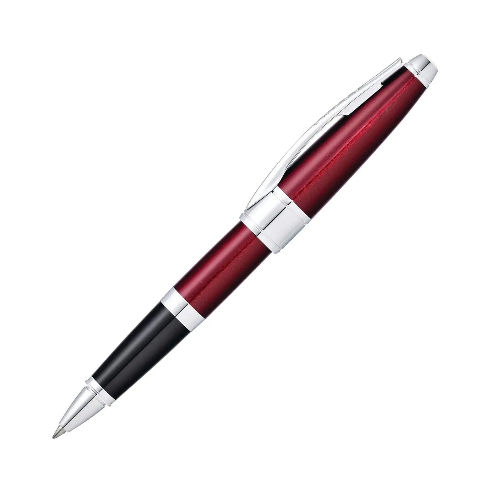 Cross Apogee Translucent Red Lacquer Rollerball Pen - crosspenmall.com