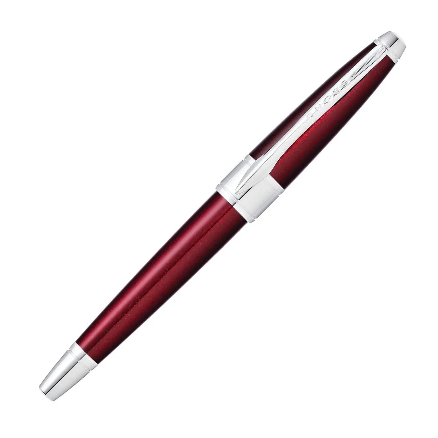 Cross Apogee Translucent Red Lacquer Rollerball Pen - crosspenmall.com