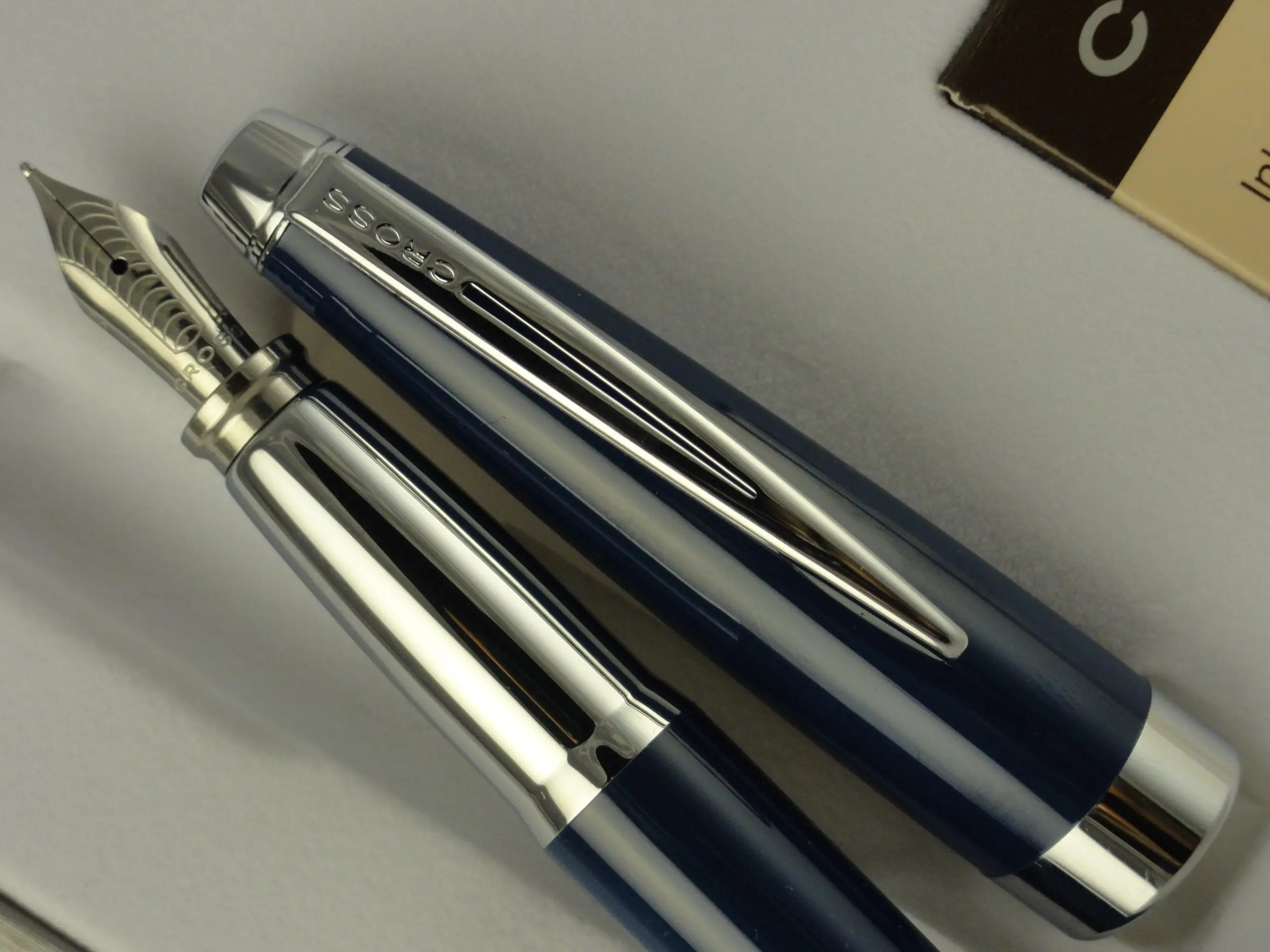 Cross Aventura Royal Blue Fountain Pen M Nib Cross