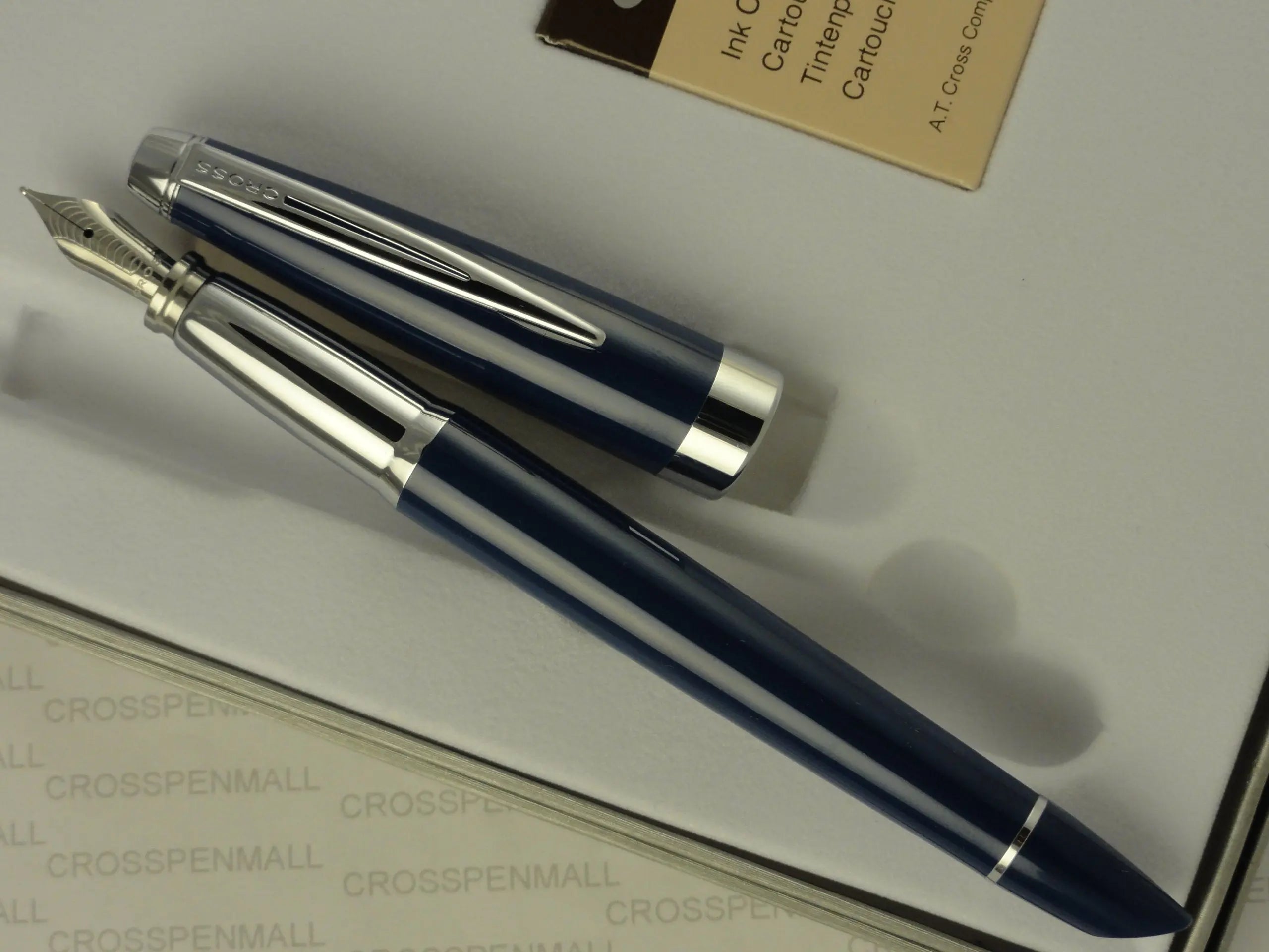 Cross Aventura Royal Blue Fountain Pen M Nib Cross