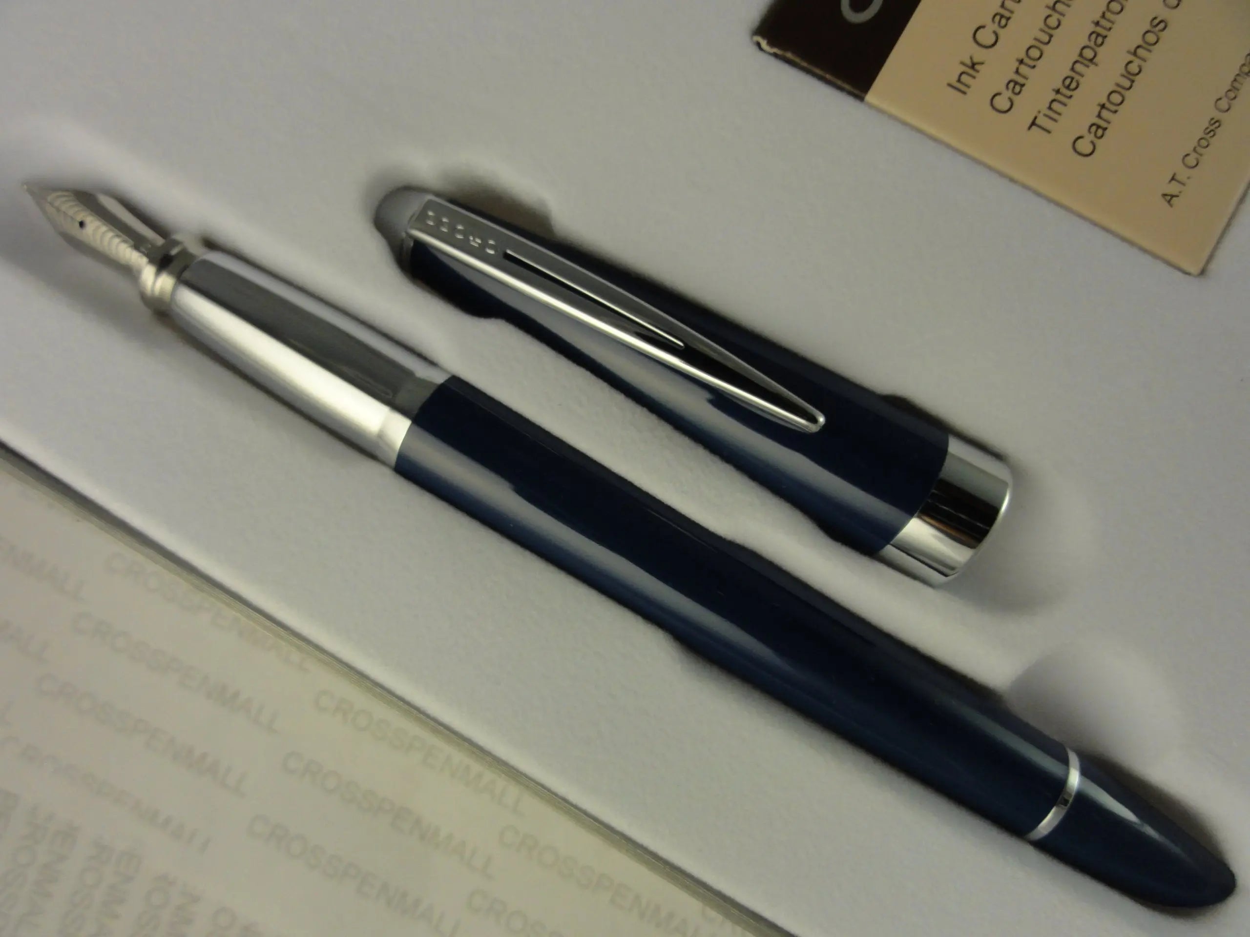 Cross Aventura Royal Blue Fountain Pen M Nib Cross