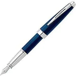 Cross Aventura Starry Blue Fountain Pen Medium Nib - 6 Free Blue Ink Cartridges - crosspenmall.com