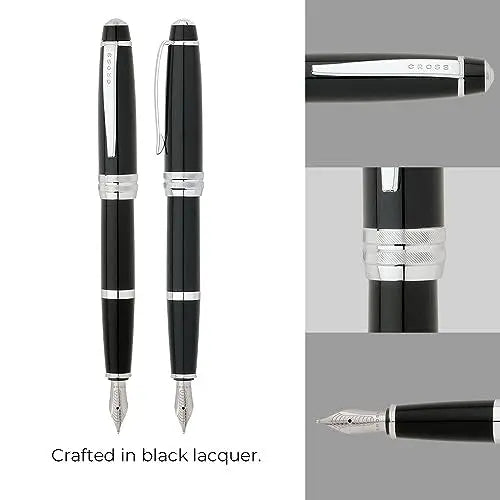 Cross Bailey Black Lacquer Ballpoint Pen Cross
