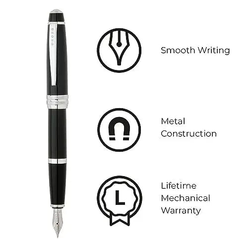 Cross Bailey Black Lacquer Ballpoint Pen Cross