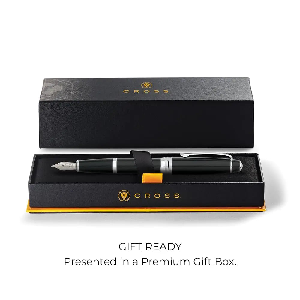 Cross Bailey Black Lacquer Ballpoint Pen Cross