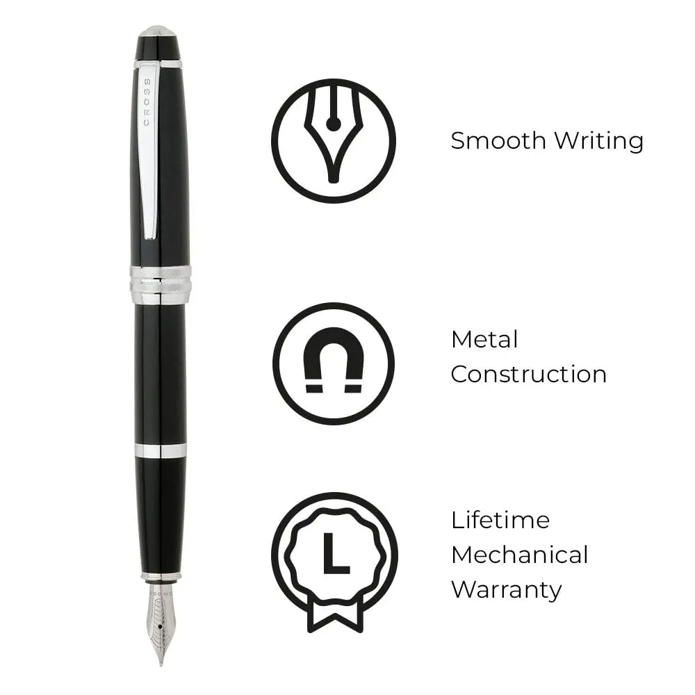 Cross Bailey Black Lacquer Ballpoint Pen Cross
