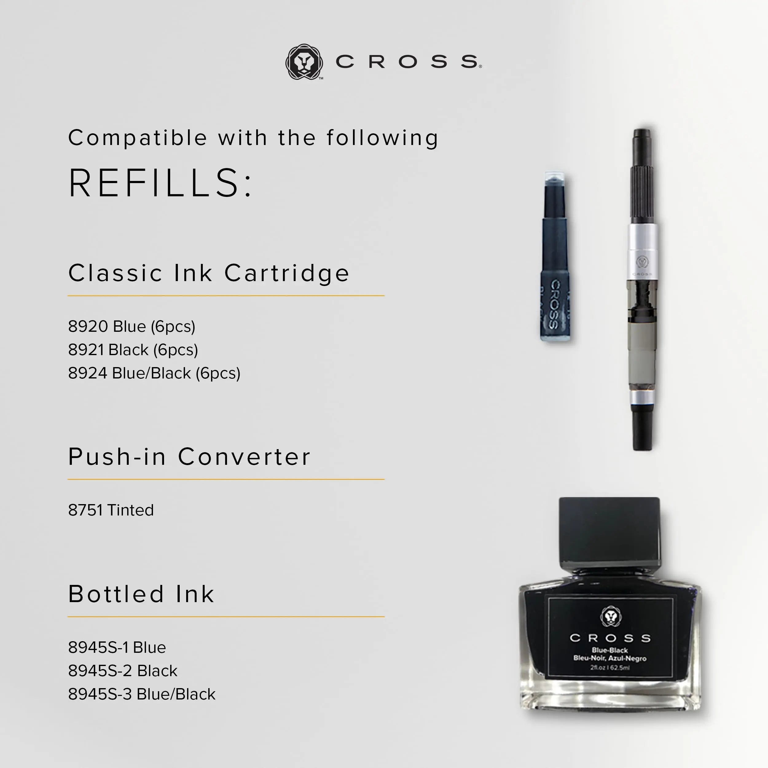 Cross Bailey Dark Green with Gold Medium Nib Fountain Pen Cross