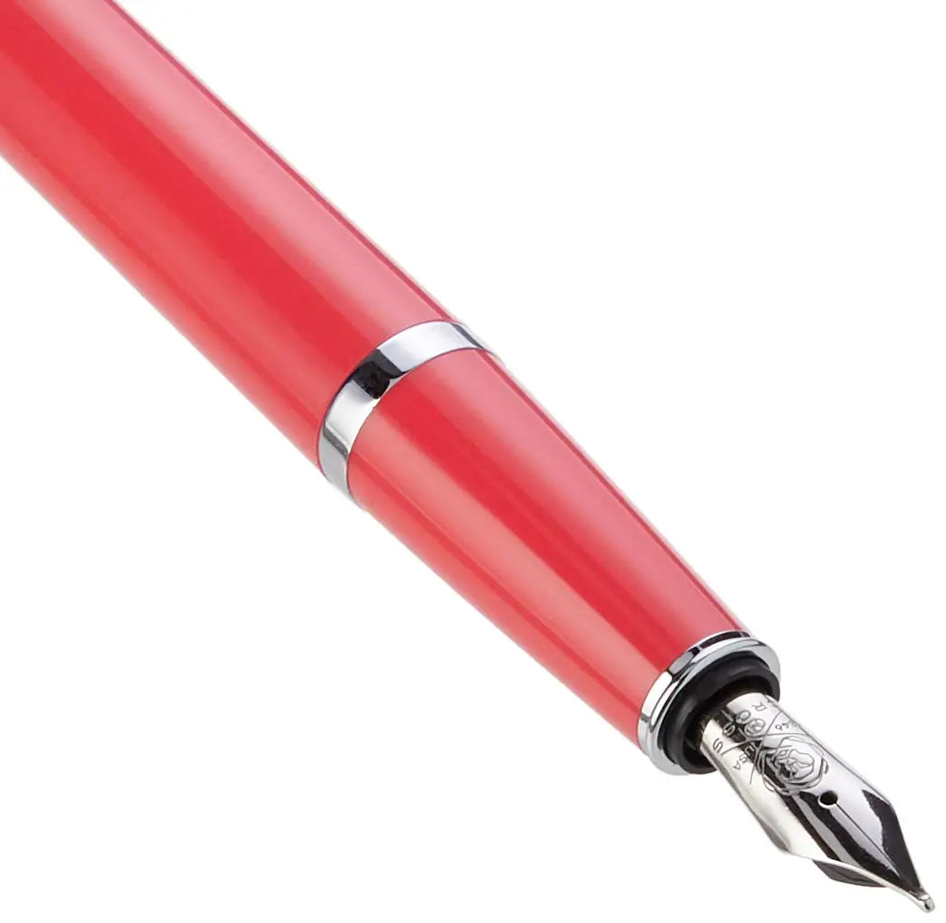 Cross Bailey Light Polished Resin Refillable Fountain Pen,Medium Nib, Includes Premium Gift Box - Coral - crosspenmall.com