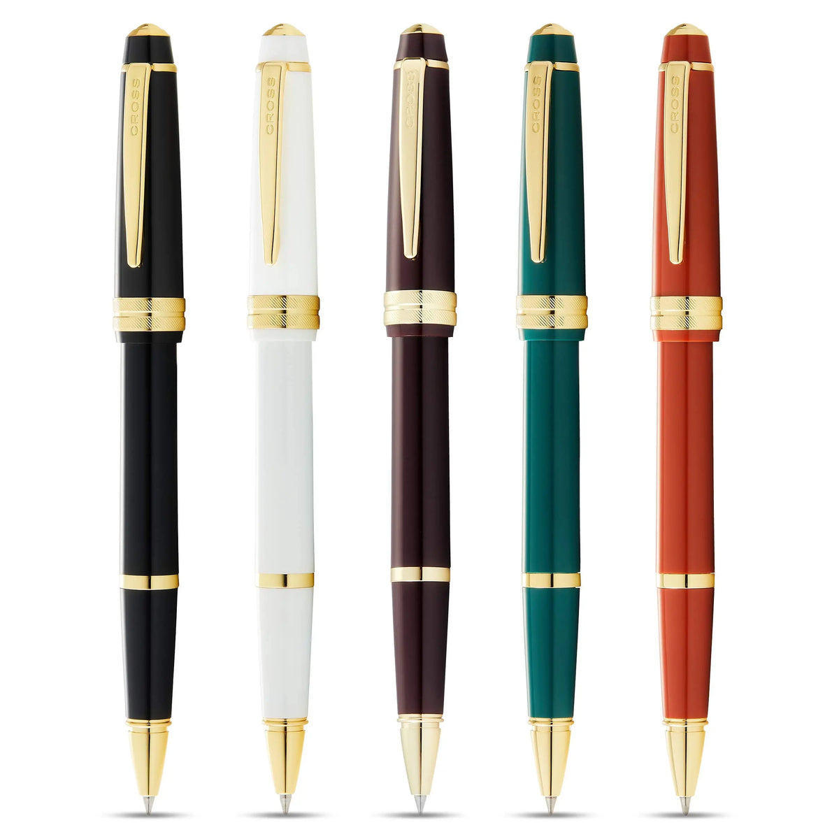 Cross Bailey Light Rollerball Pen, Polished White, Medium Point, Black Ink cross