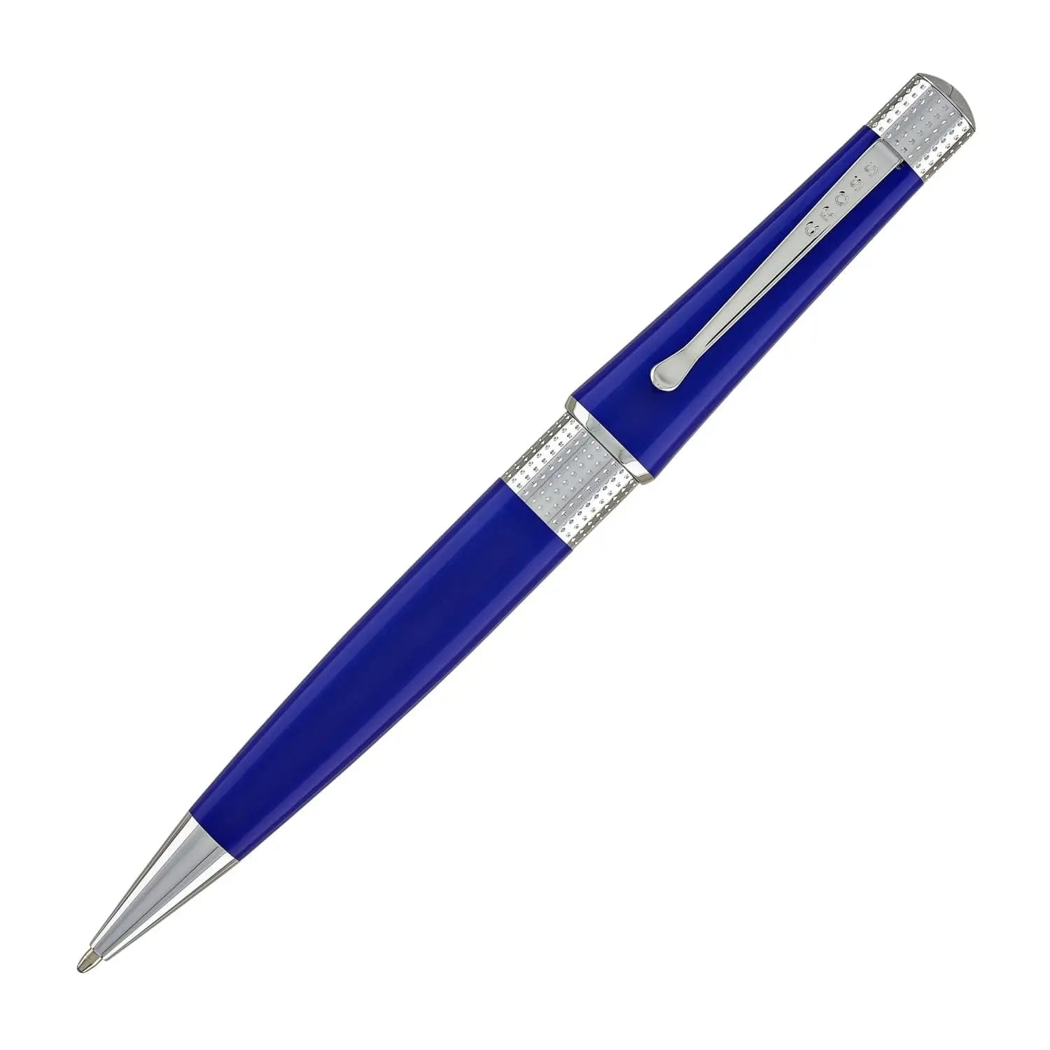 Cross Beverly Ballpoint Pen, Medium Point, Blue Barrel, Black Ink, Includes Premium Gift Box Cross