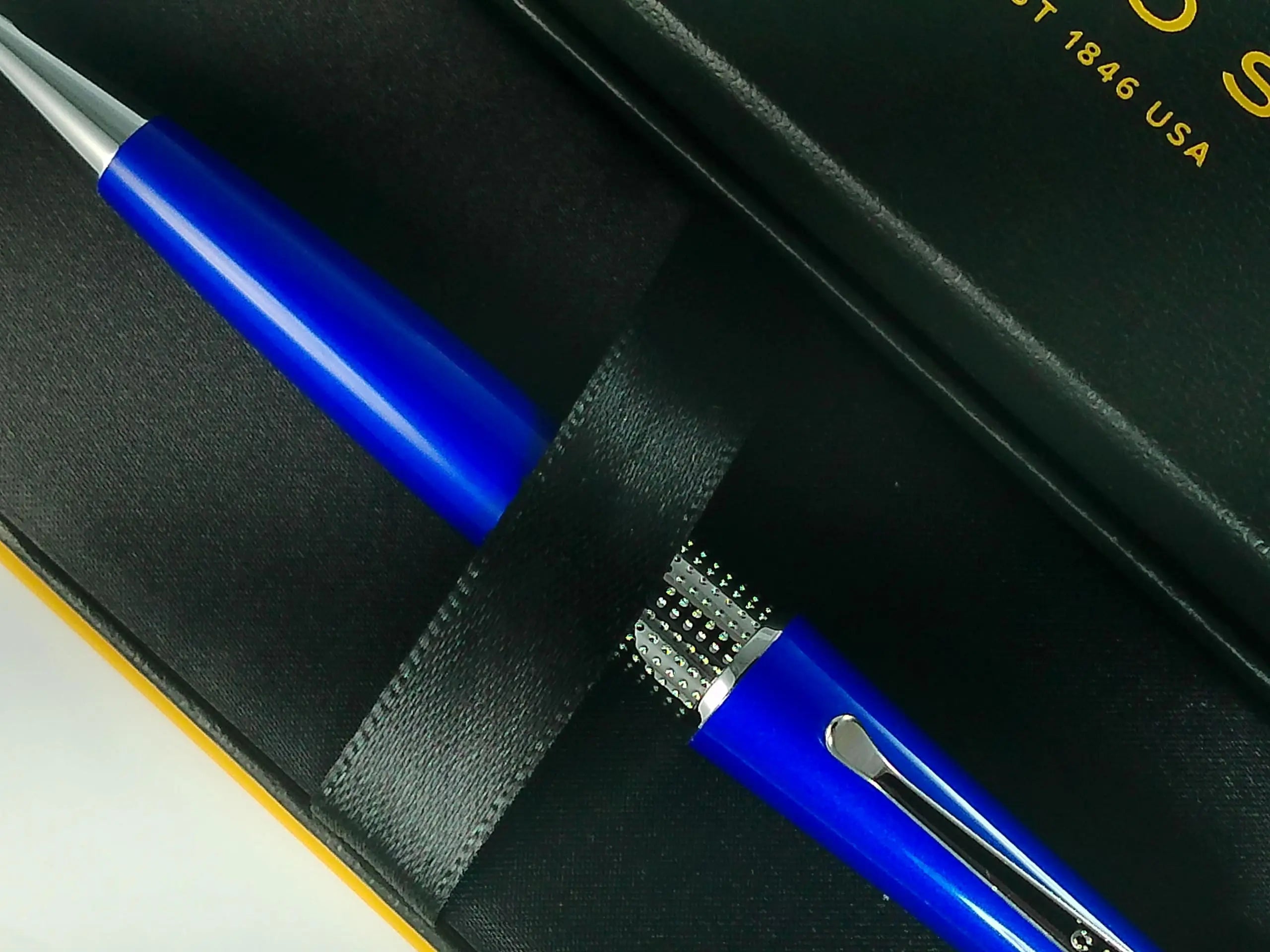 Cross Beverly Ballpoint Pen, Medium Point, Blue Barrel, Black Ink, Includes Premium Gift Box Cross