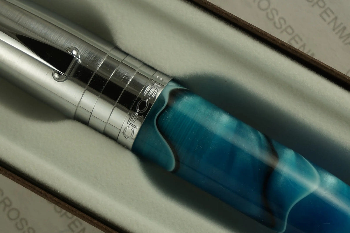 Cross Blue Marble Roadster Rollerball Gel Pen cross