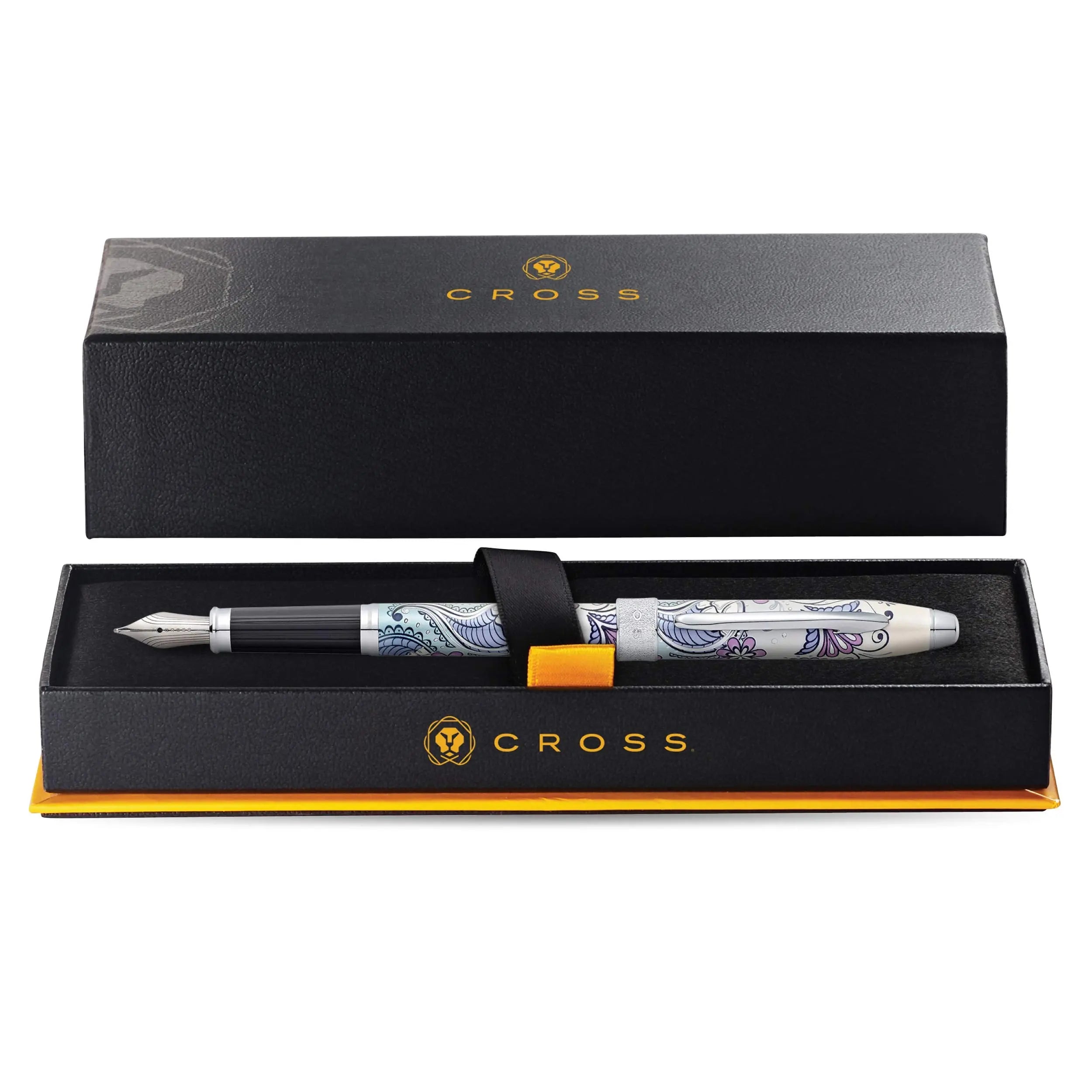 Cross Botanica Refillable Fountain Pen, Fine Nib, Includes Premium Gift Box - Purple Orchid Cross