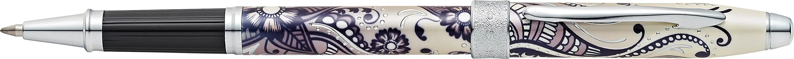 Cross Botanica Refillable Gel Ink Rollerball Pen, Medium Rollerball, Includes Premium Gift Box - Black Primrose Cross